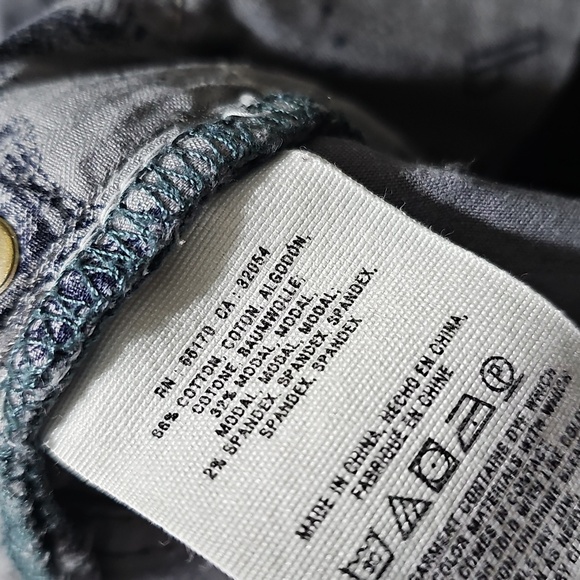 Pilcro & The Letterpress Anthropologie Gray Zippered Ankle SkinnyJeans Size 28 - Picture 4 of 5